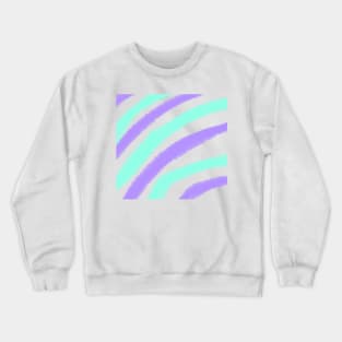 Colorful watercolor stripes art design Crewneck Sweatshirt